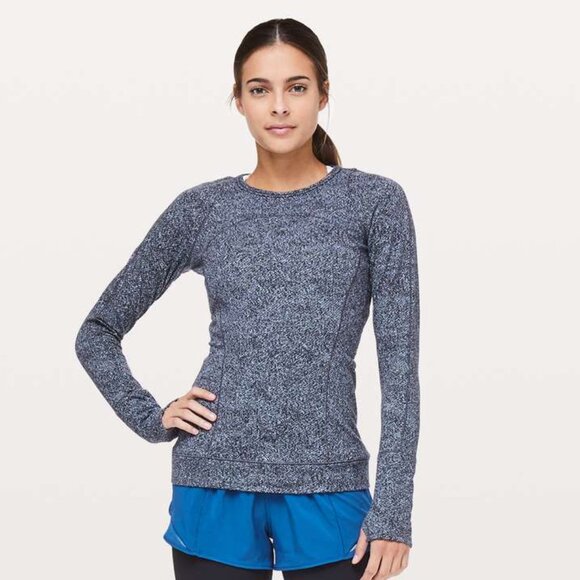 Lululemon Women's Cypress Kiss Long Sleeve - Grey/Blue - Picture 1 of 10
